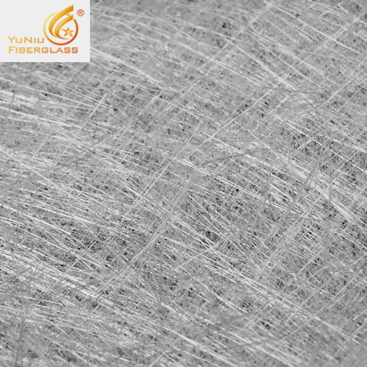 Yuniu estera de fibra de vidrio cortada al por mayor, 450g m2 estera de fibra de vidrio cortada para torre de enfriamiento