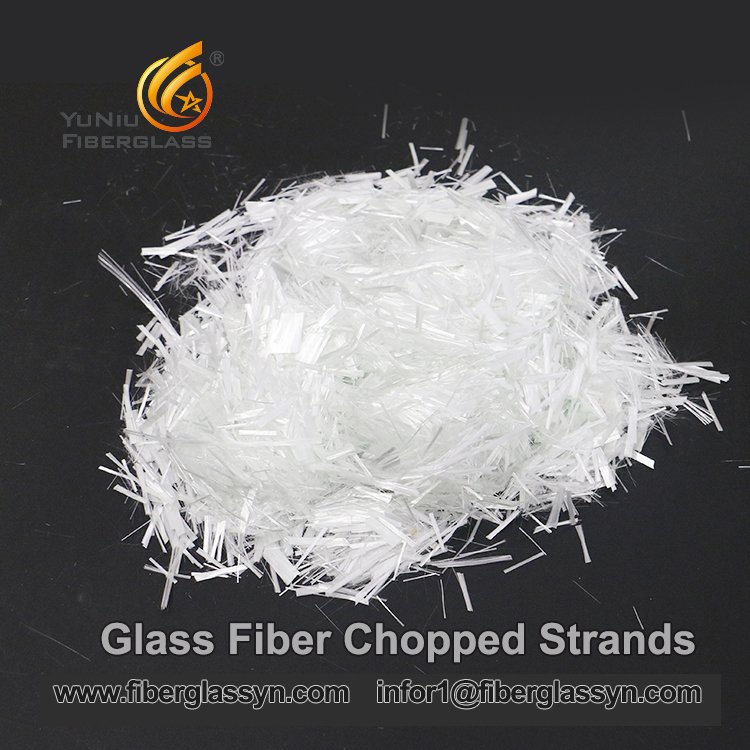 Hilos cortados de fibra de vidrio E-glass para hormigón