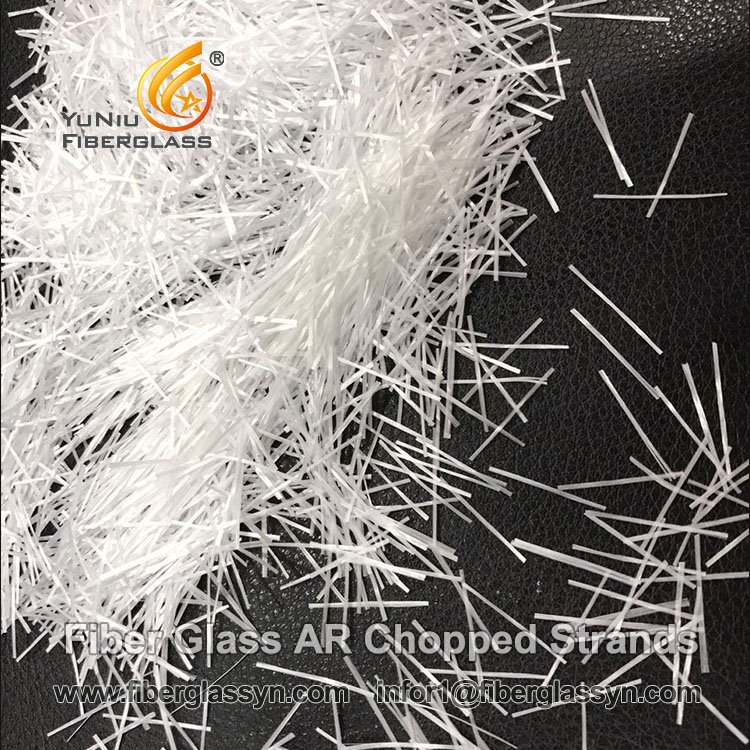 Hilos cortados de fibra de vidrio resistentes a los álcalis AR verificados por BV para GFRC